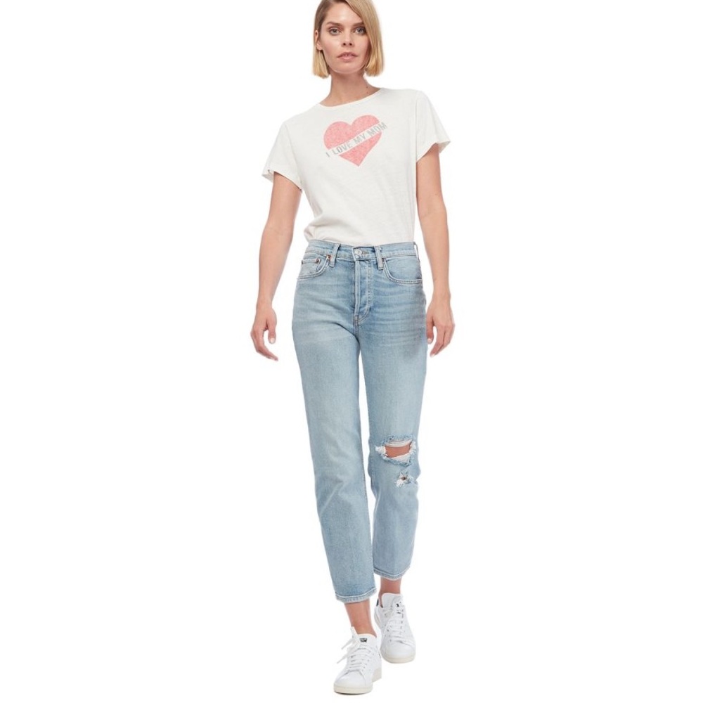 Re/Done High Rise stove pipe jeans
